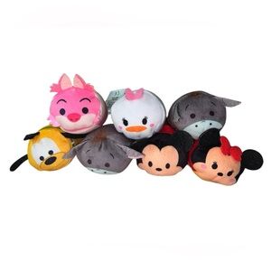 Disney Tsum Tsum 3.5" Plush Lot of 7 Collectible Mickey Minnie Pluto Daisy